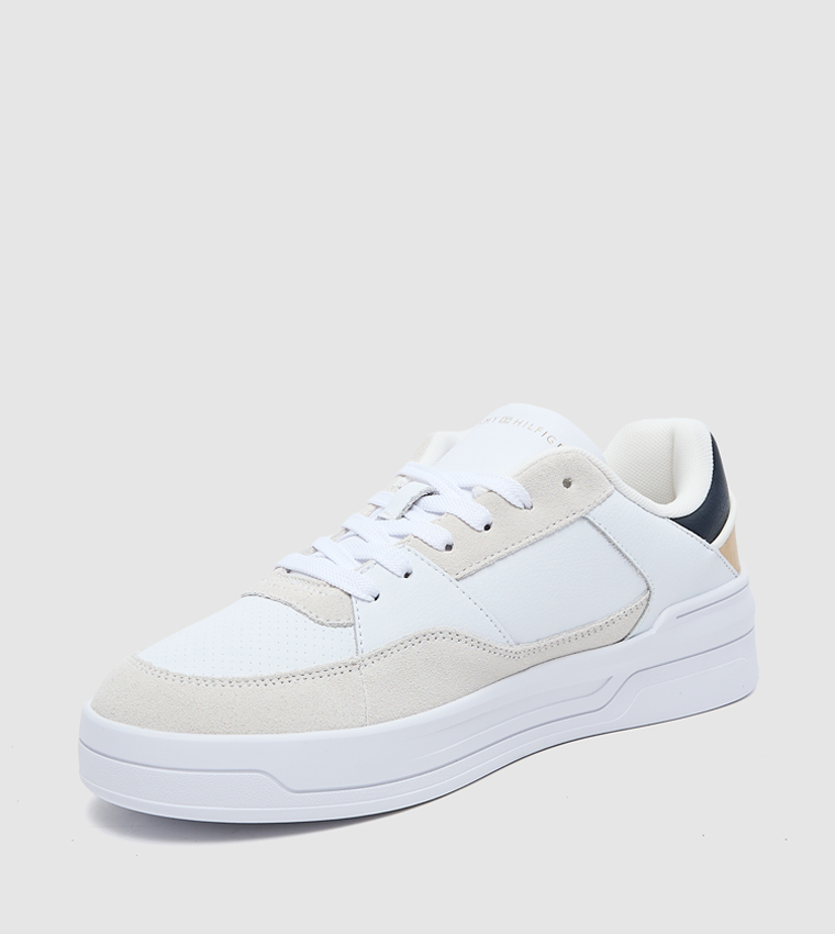Essential Flag Detail Lace-Up Sneakers