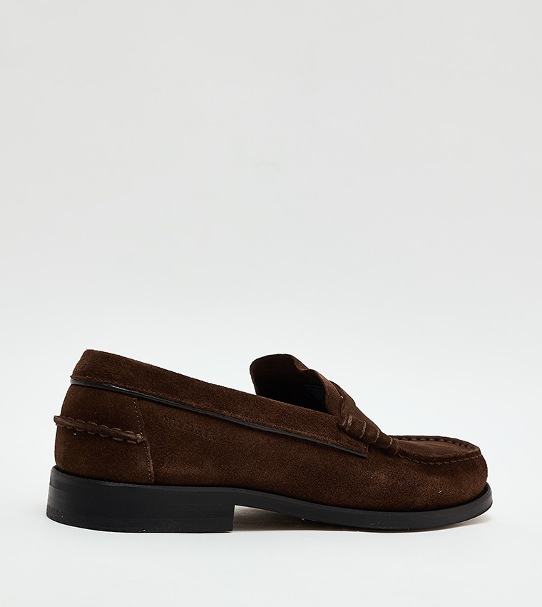 Solid Suede Loafers