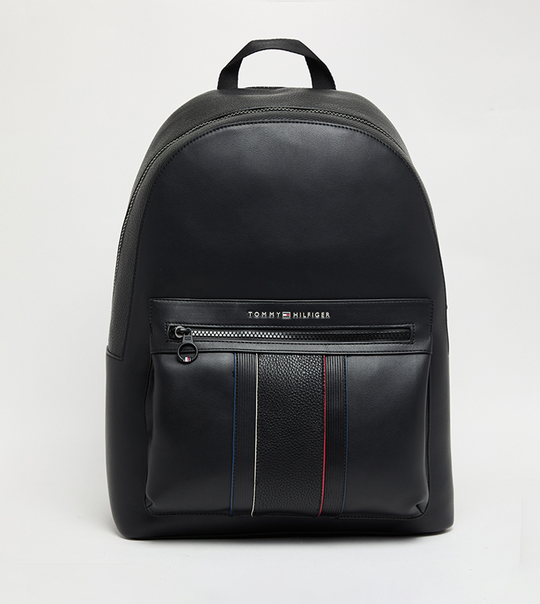 Logo Detail Zippered Backpack