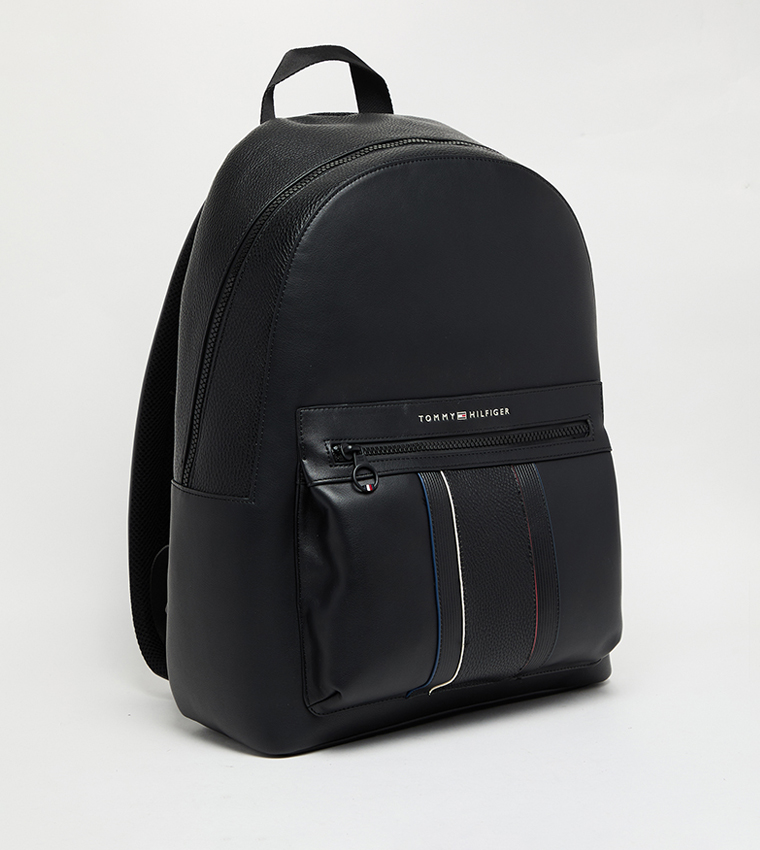 Logo Detail Zippered Backpack