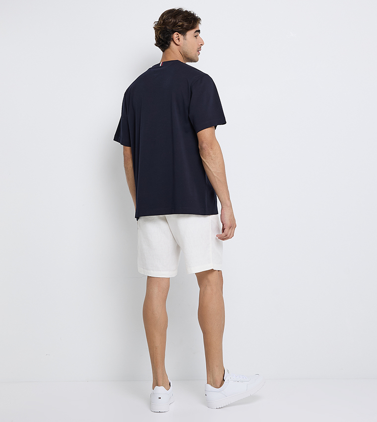 Monotype Embroidered Short Sleeves T-Shirt