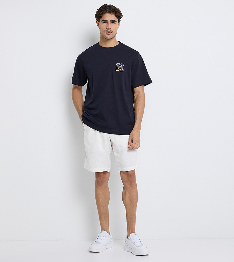 Monotype Embroidered Short Sleeves T-Shirt