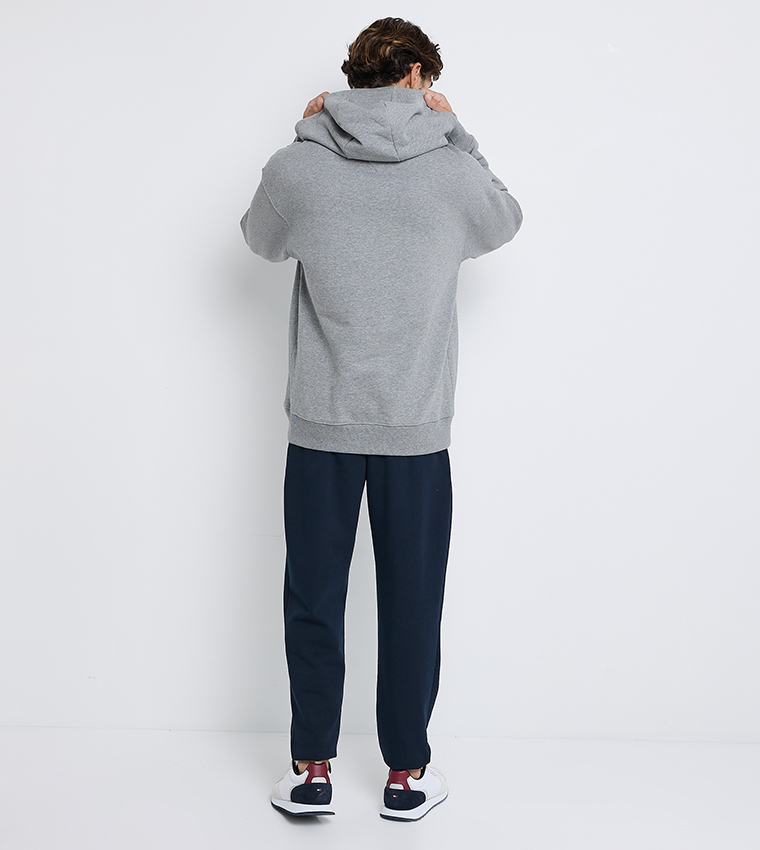 Crest Embroidered Long Sleeves Hoodie