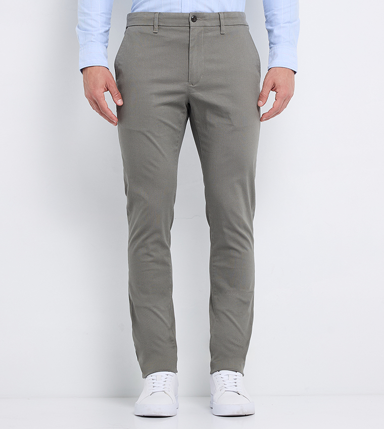 Mid Rise Straight Fit Chinos