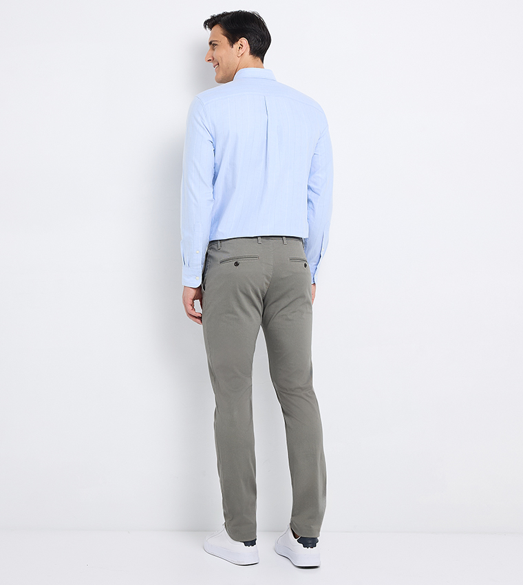 Mid Rise Straight Fit Chinos