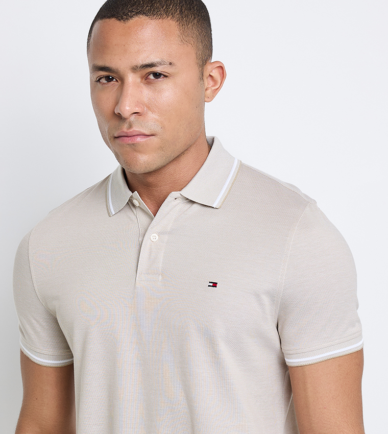 Logo Detail Short Sleeves Polo T-Shirt