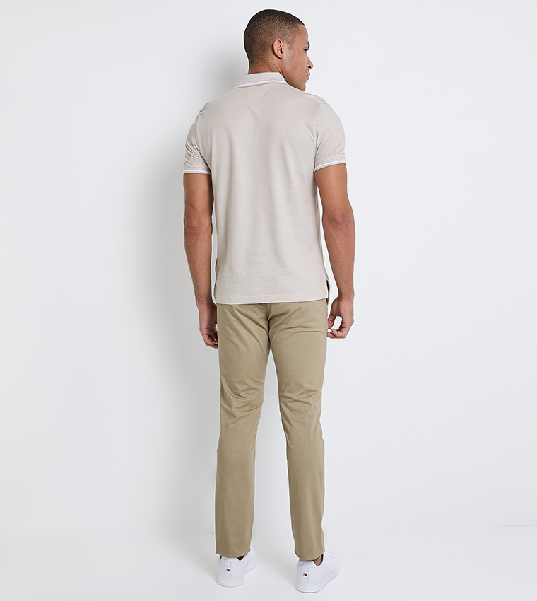 Logo Detail Short Sleeves Polo T-Shirt