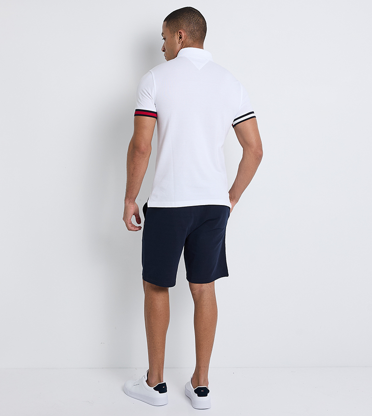Flag Cuff Slim Fit Polo T-Shirt