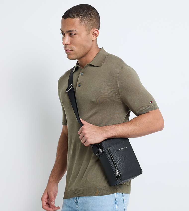 Textured Reporter Bag