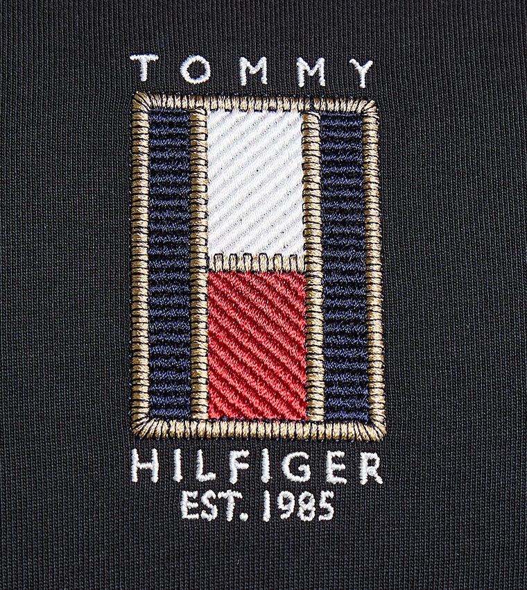 Logo Embroidered Crew Neck T-Shirt