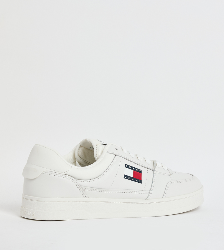 Flag Detail Lace-Up Sneakers
