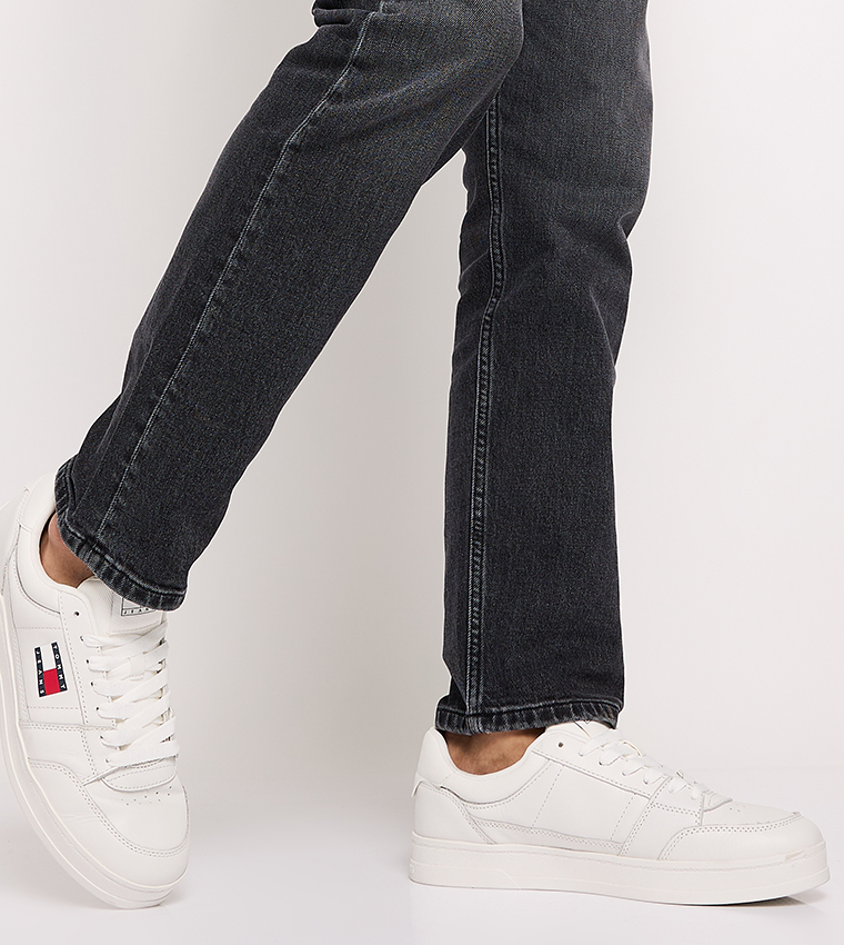 Flag Detail Lace-Up Sneakers