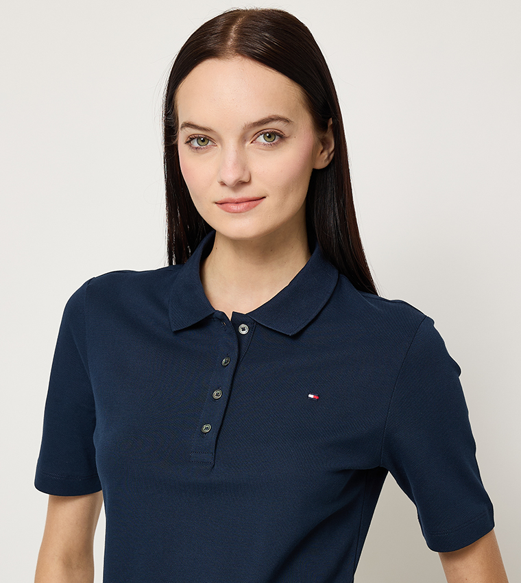 Logo Detail Short Sleeves Polo T-Shirt