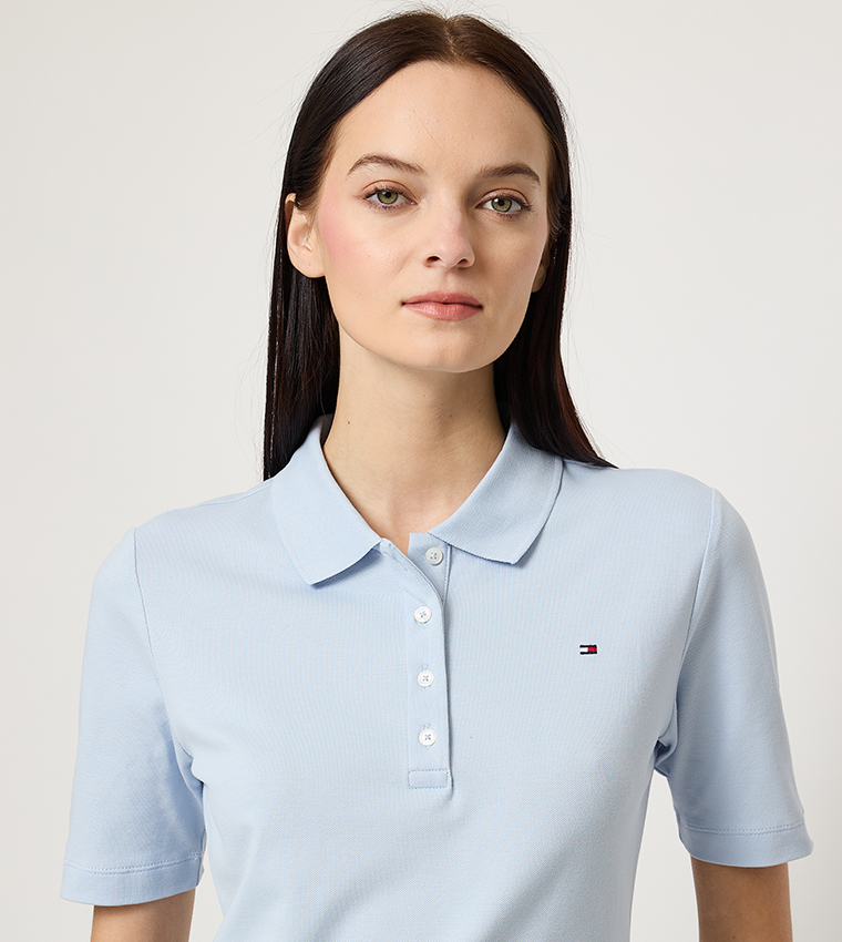 Logo Detail Short Sleeves Polo T-Shirt