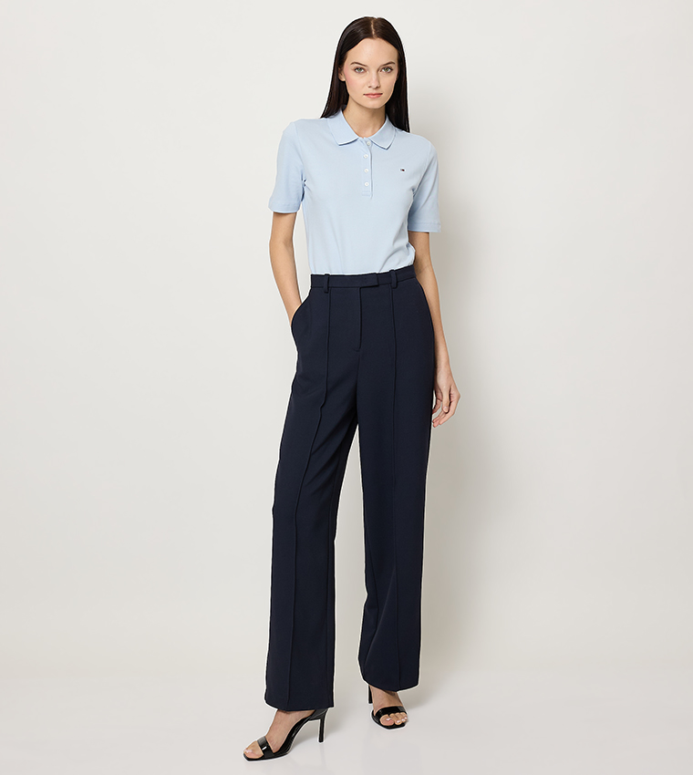 Logo Detail Short Sleeves Polo T-Shirt