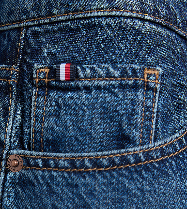 Faded High Waist Wide Leg Jeans