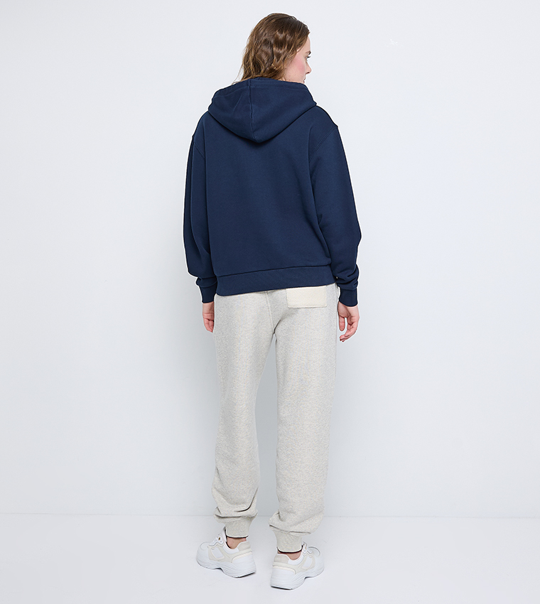 Logo Embroidered Long Sleeves Hoodie