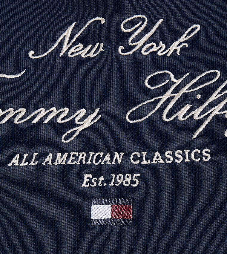Logo Embroidered Long Sleeves Hoodie