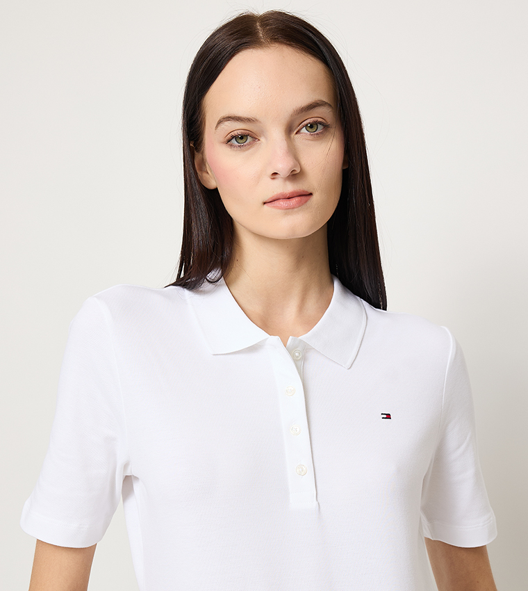 Logo Detail Short Sleeves Polo T-Shirt