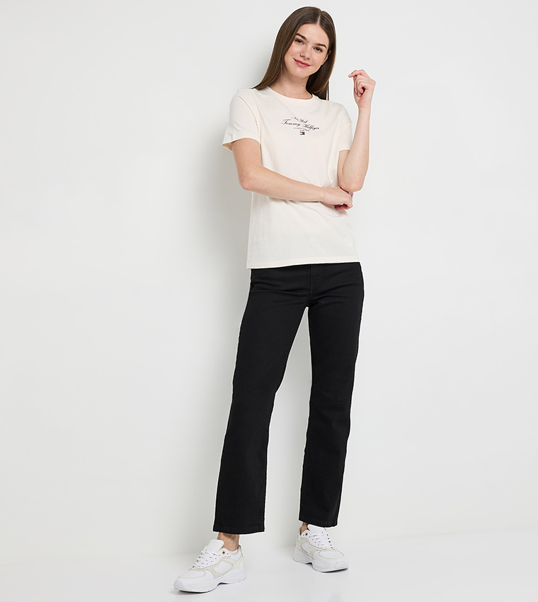 Logo Printed Crew Neck T-Shirt