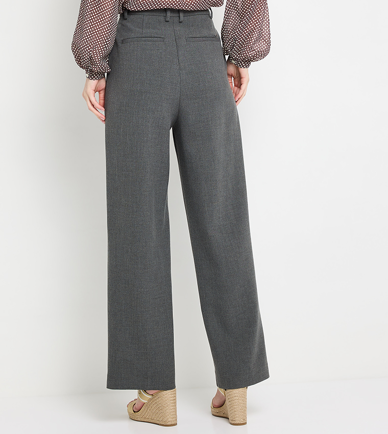 Seam Detail Straight Fit Pants
