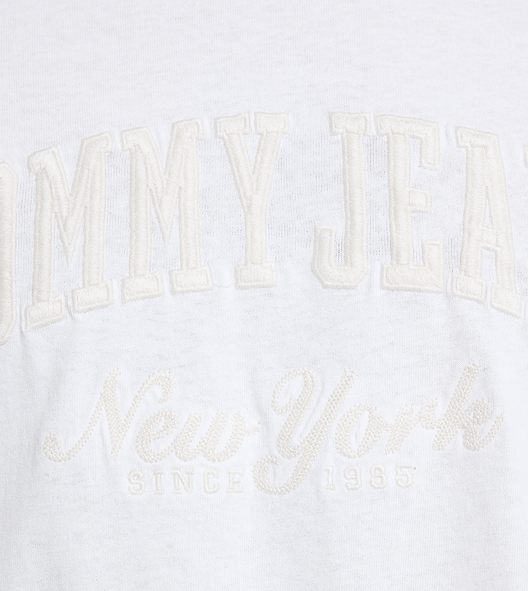 Logo Embroidered Crew Neck T-Shirt