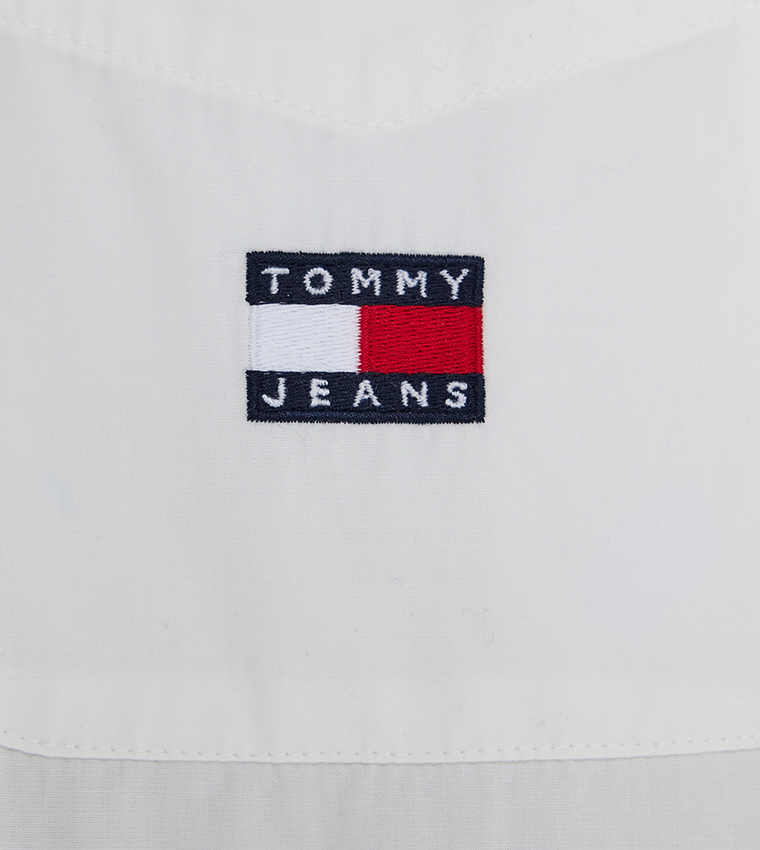 Logo Embroidered Oversized Shirt