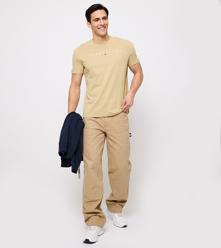 Monotype Embroidered Crew Neck T-Shirt