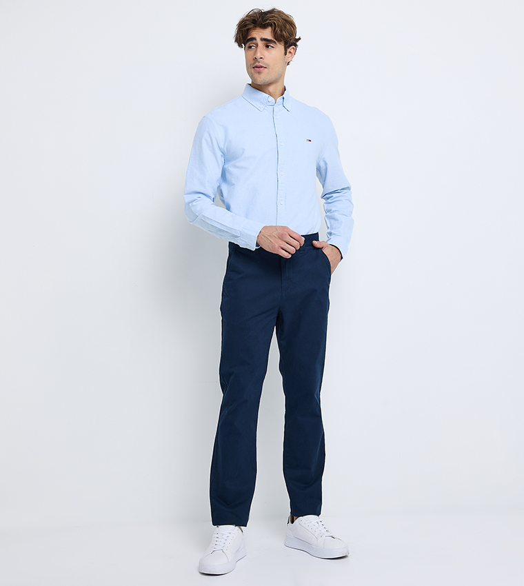 Logo Detail Slim Fit Chinos