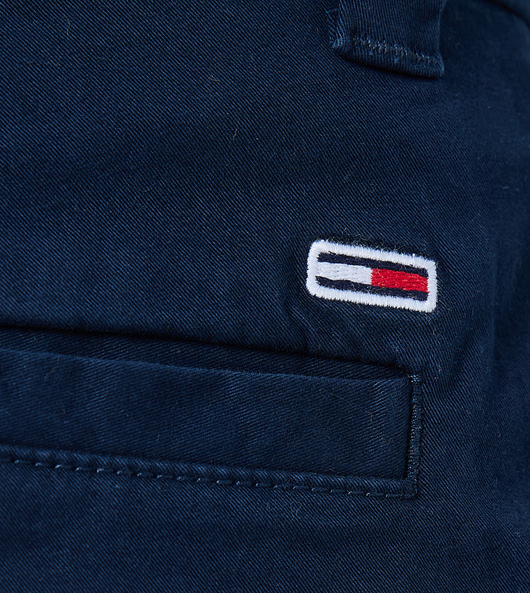 Logo Detail Slim Fit Chinos