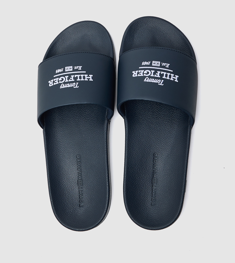 Logo Embroidered Slides