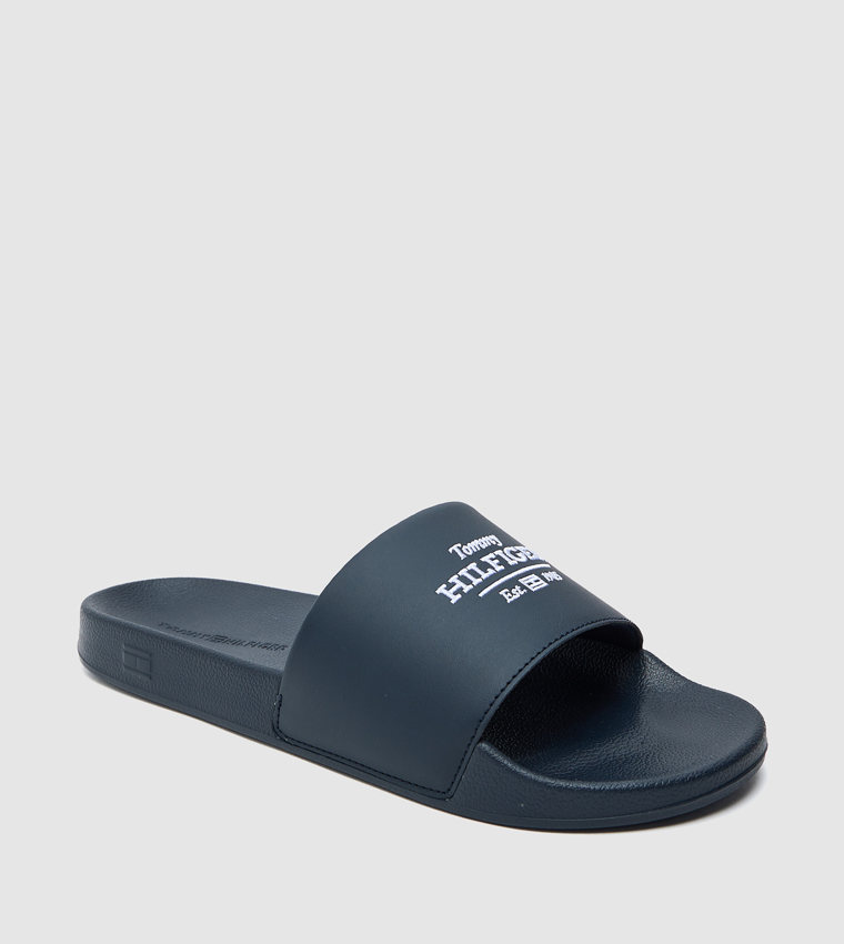 Logo Embroidered Slides