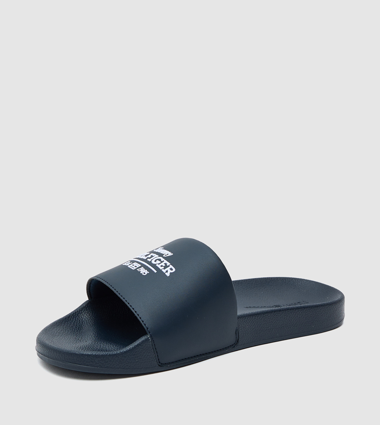 Logo Embroidered Slides