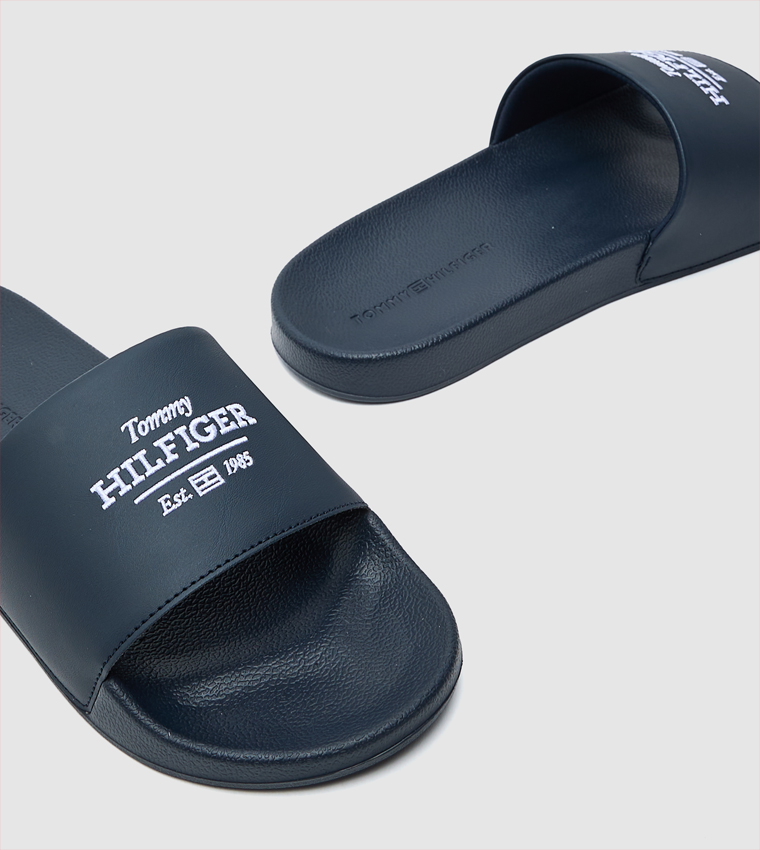 Logo Embroidered Slides