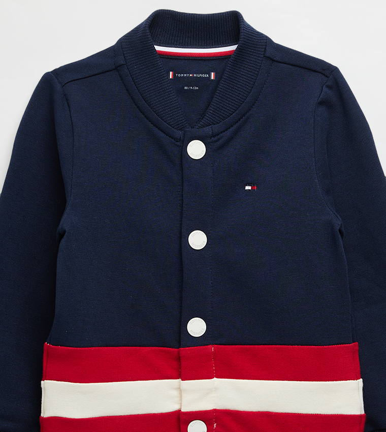 Color Block Long Sleeves Overall
