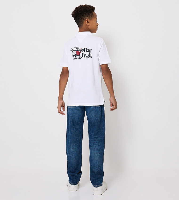 Printed Short Sleeves Polo T-Shirt