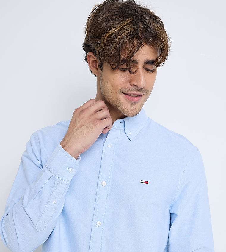 Logo Detail Long Sleeves Formal Shirt
