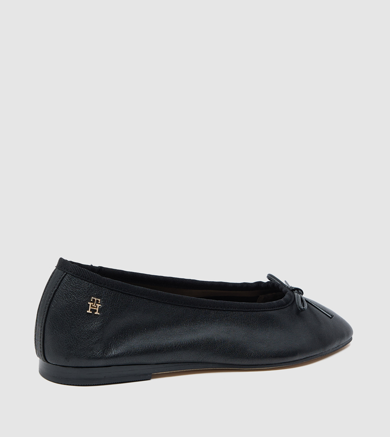 Bow Detail Square Toe Ballerinas