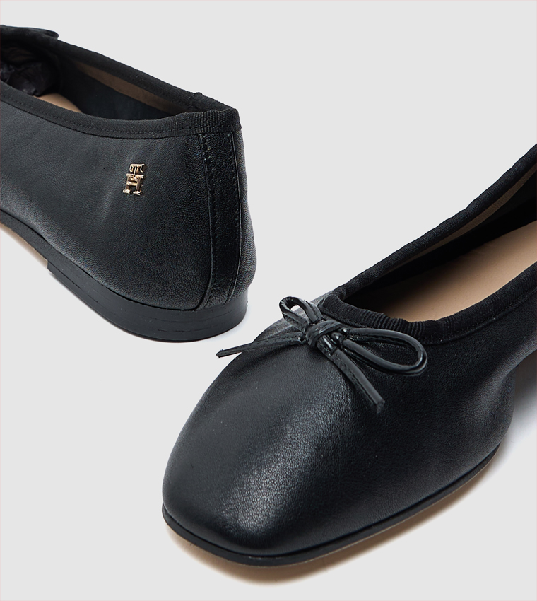Bow Detail Square Toe Ballerinas