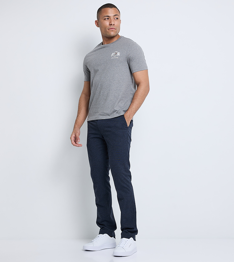 Logo Embroidered Crew Neck T-Shirt