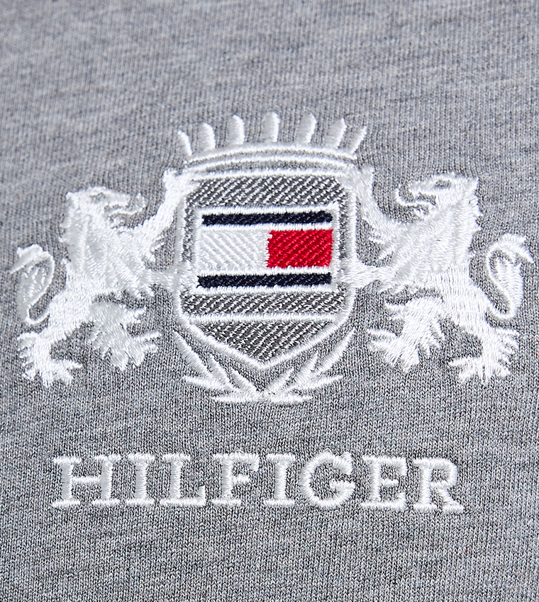 Logo Embroidered Crew Neck T-Shirt