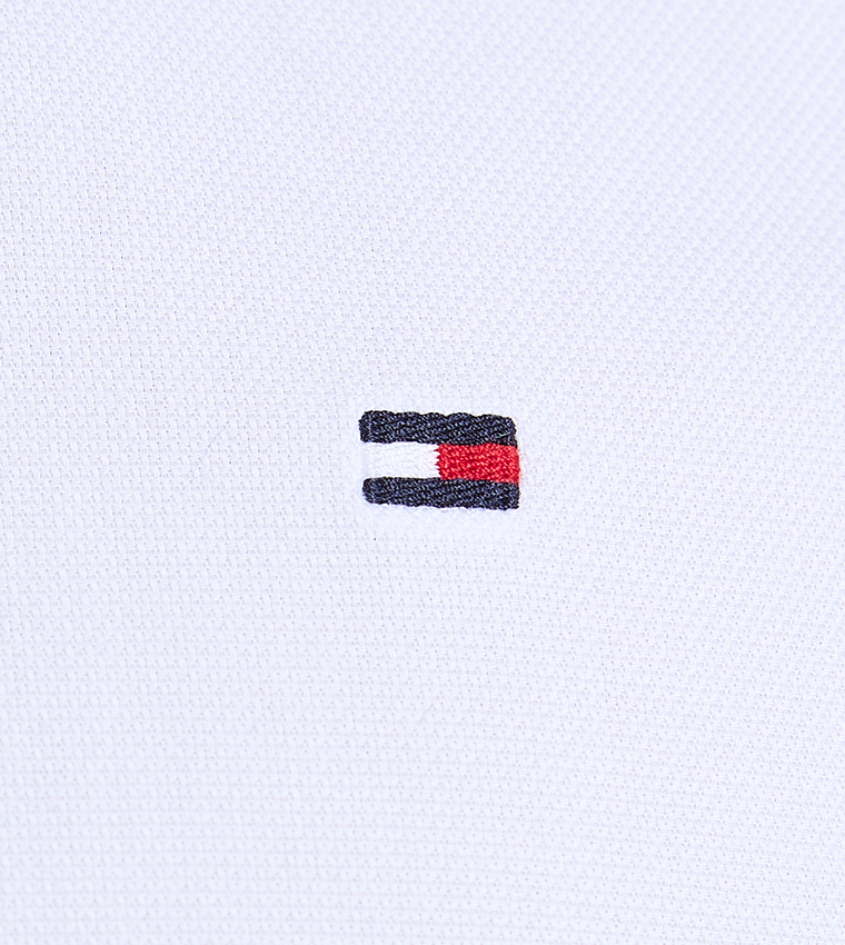 Logo Detail Long Sleeves Dobby Shirt
