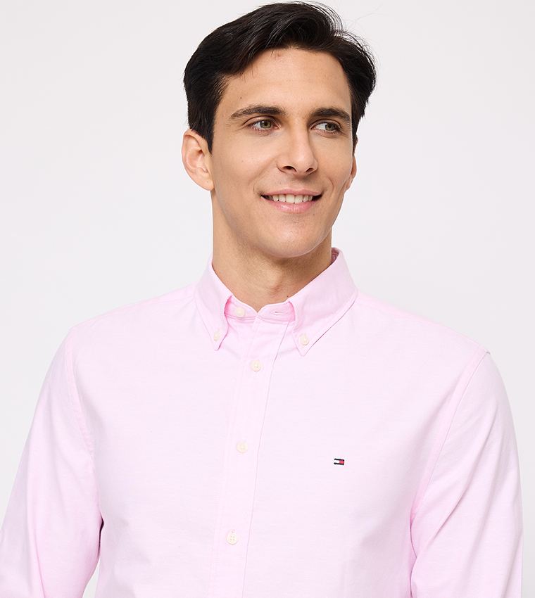 Logo Detail Long Sleeves Oxford Shirt