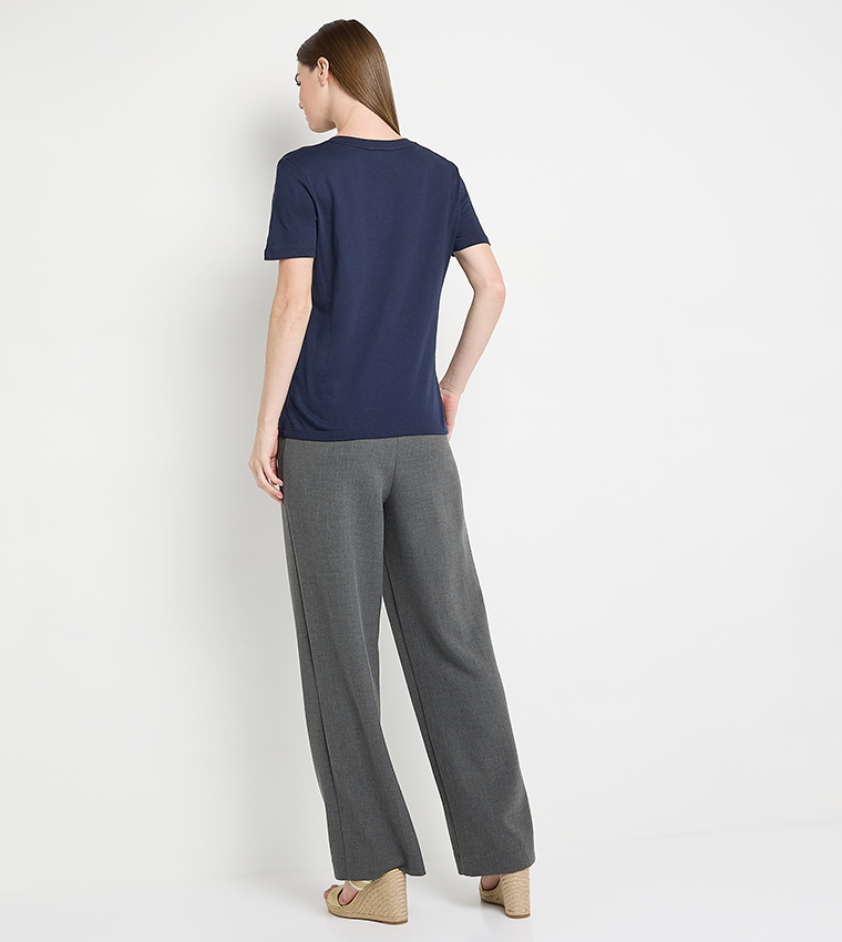 Logo Printed Crew Neck T-Shirt