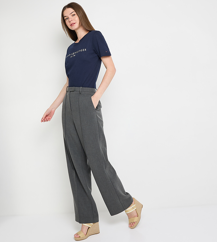 Logo Printed Crew Neck T-Shirt