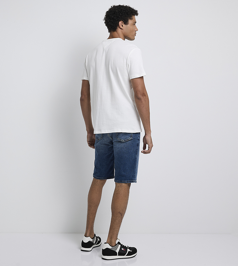 Flag Detail Crew Neck T-Shirt