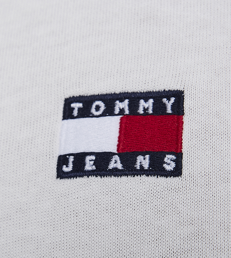 Flag Detail Crew Neck T-Shirt