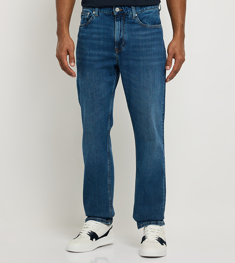 MERCER Faded Straight Fit Jeans