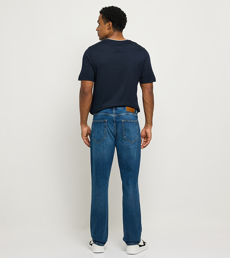 MERCER Faded Straight Fit Jeans