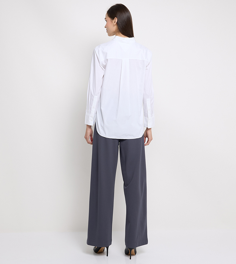 Logo Detail Long Sleeves Shirt
